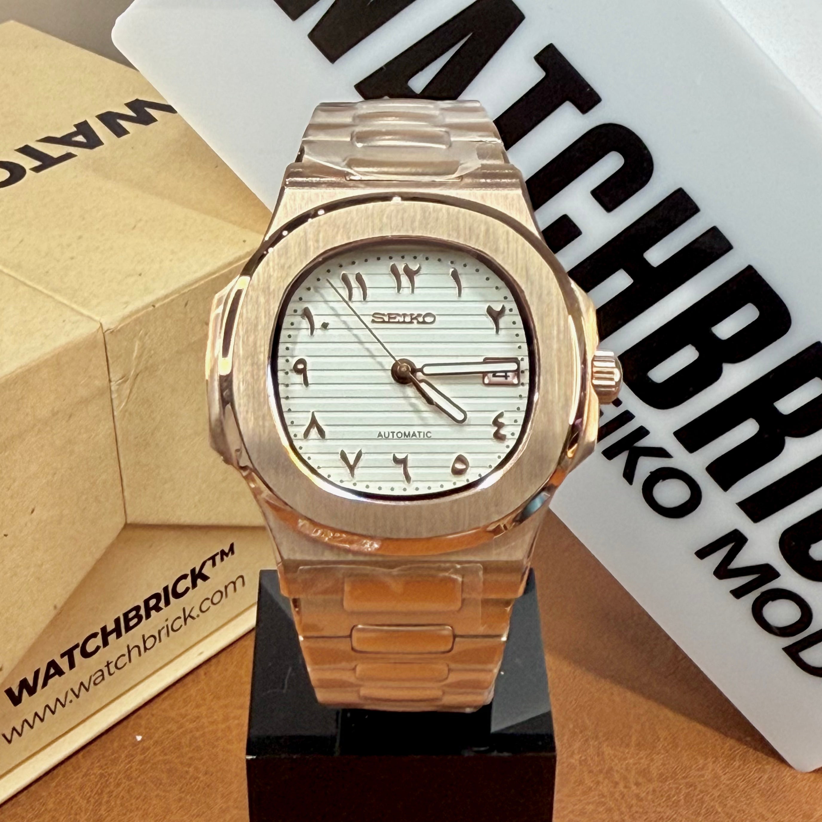 NAUTIKO | NH35 Rose Gold Arabic Dial