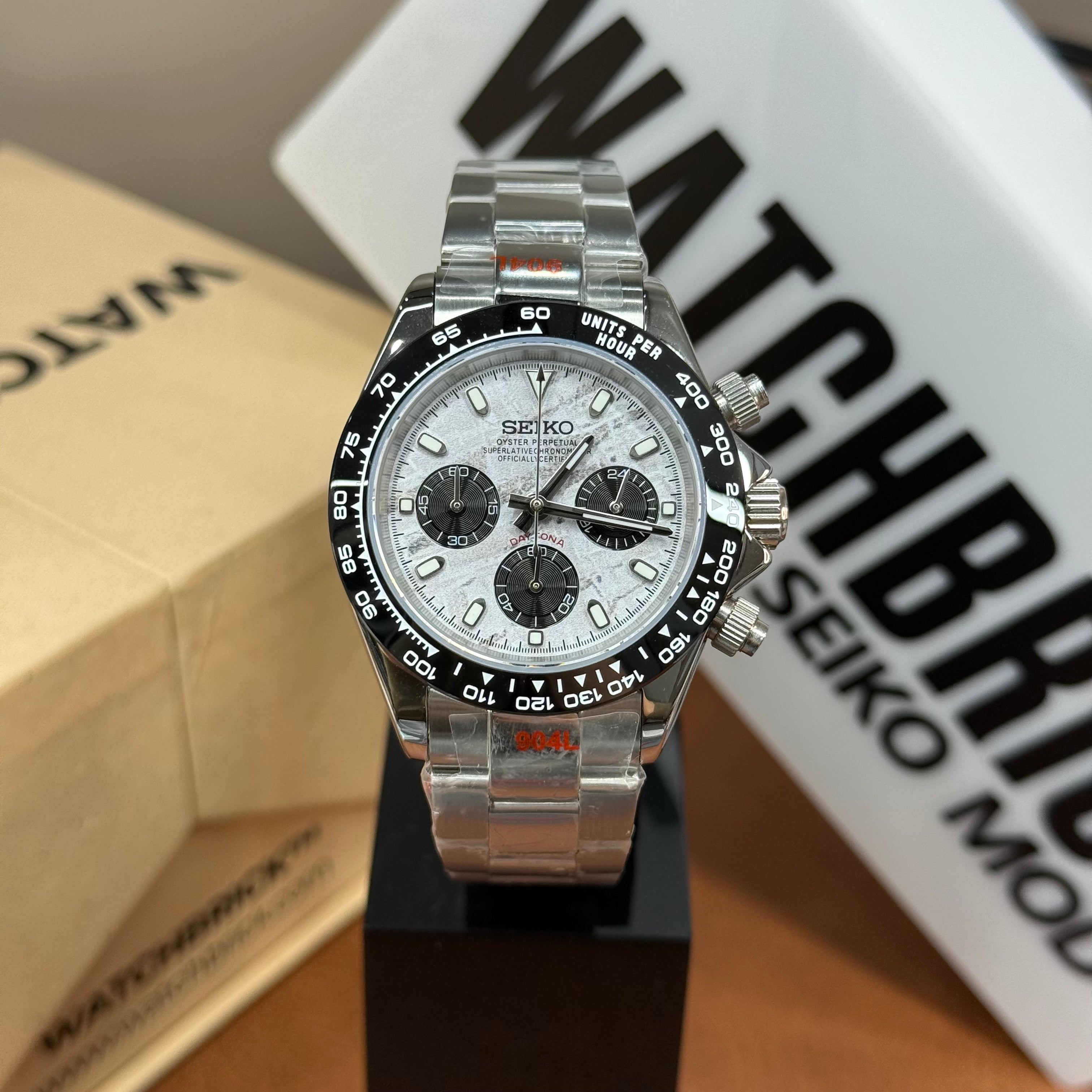 SEIKOTONA | Panda MOP Ceramic VK63 Chrono