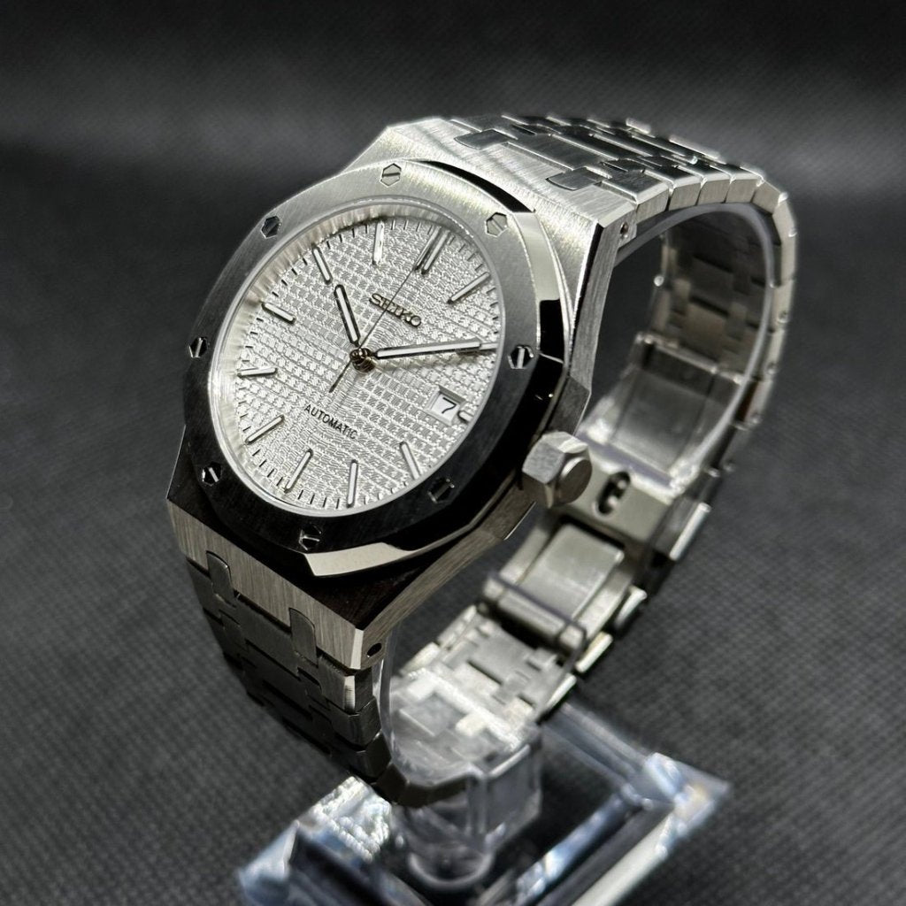 Glacier Oak – NH35 Royal Oak Seiko Mod - WATCHBRICK