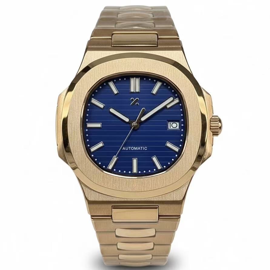 NAUTIKO | Rose Gold Blue NH35 - WATCH MODS