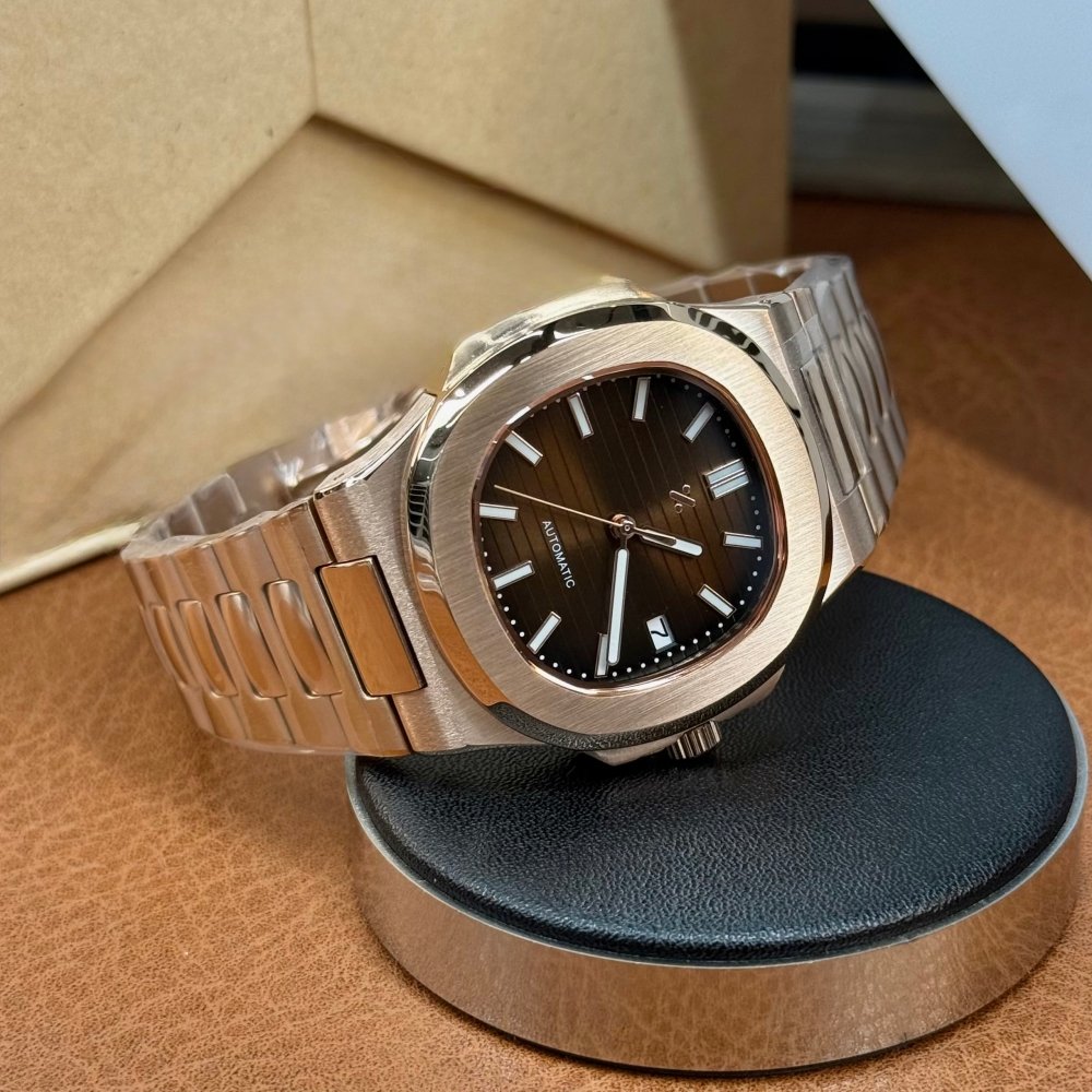 NAUTIKO | Rose Gold Brown NH35 - WATCH MODS