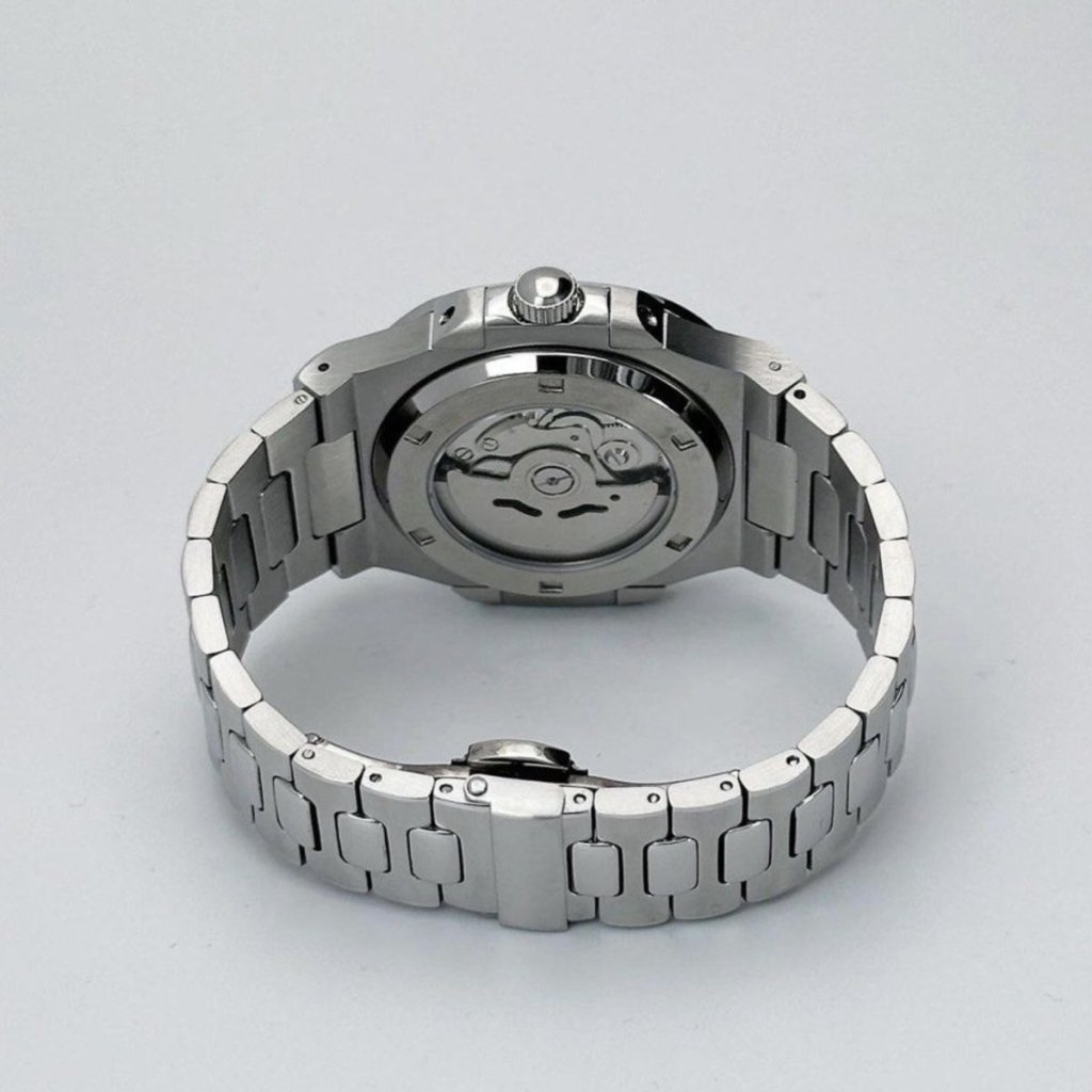 Nautilus Mod – NH35 Seiko Automatic (Black Dial Edition) - WATCHBRICK