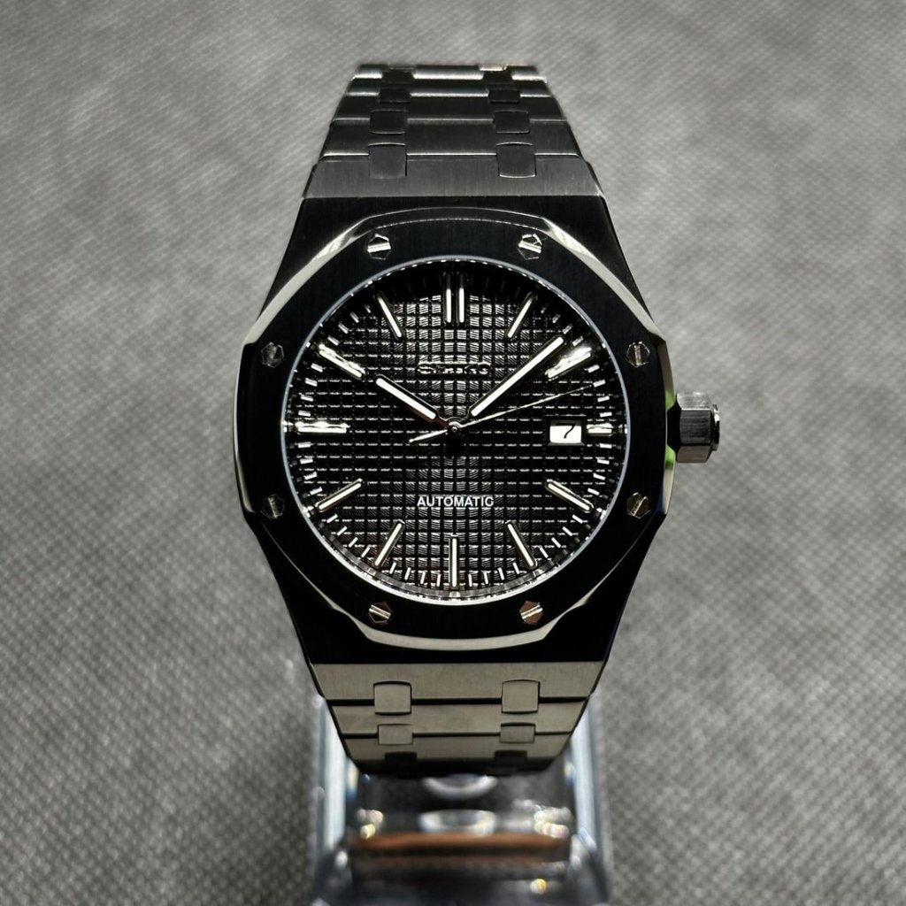 Obsidian Oak – NH35 Royal Oak Seiko Mod - WATCHBRICK