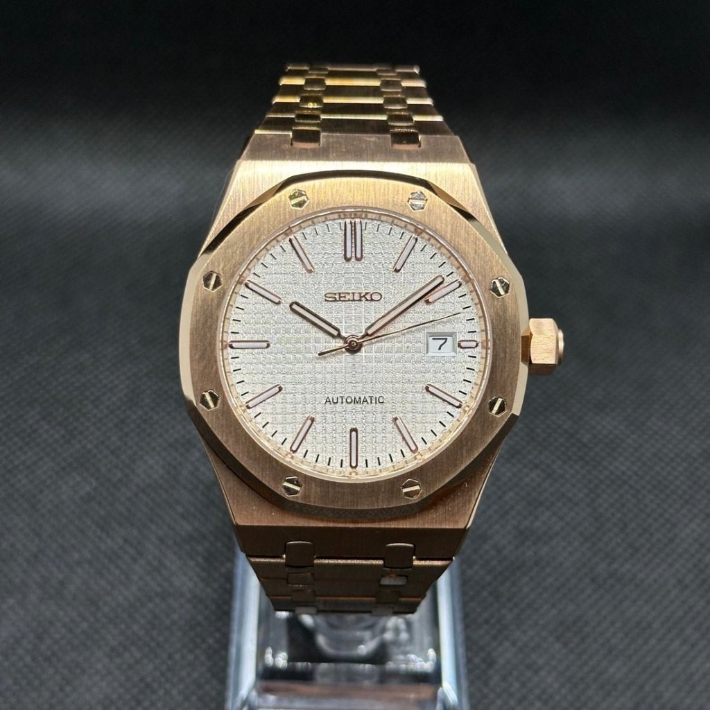 Rose Ice – NH35 Royal Oak Seiko Mod - WATCHBRICK