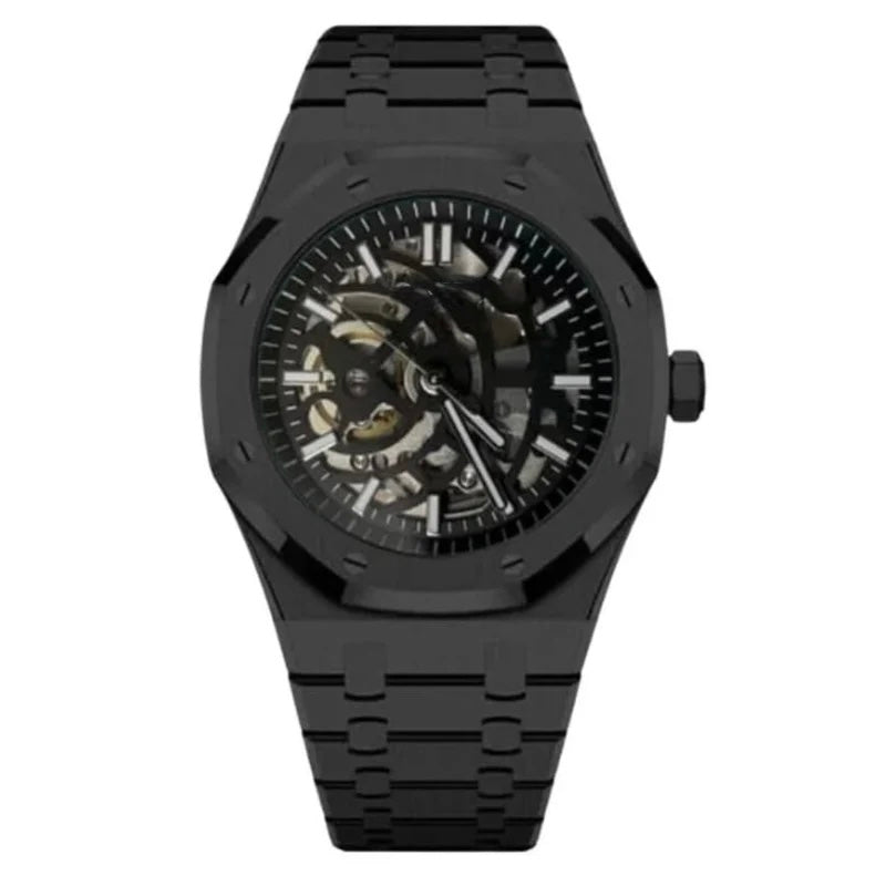 SEIKOAK | Black Skeleton "Shadow Core" - WATCHBRICK