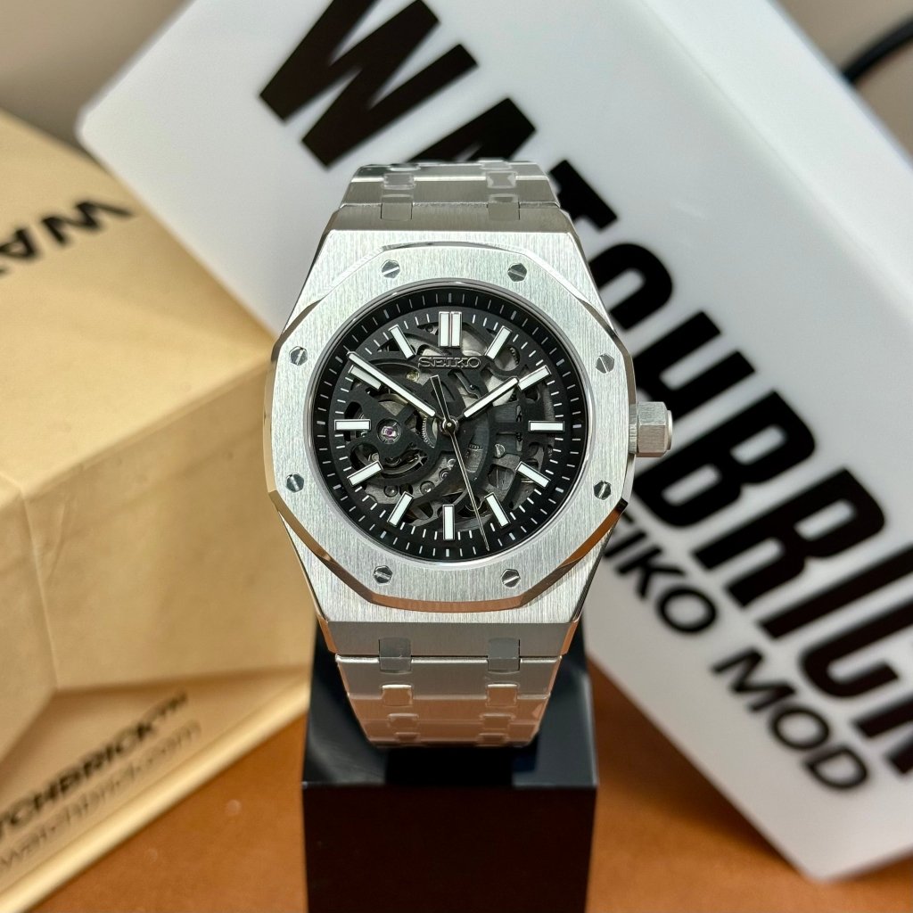 SEIKOAK | Silver Skeleton Dial – NH72 Automatic - WATCHBRICK