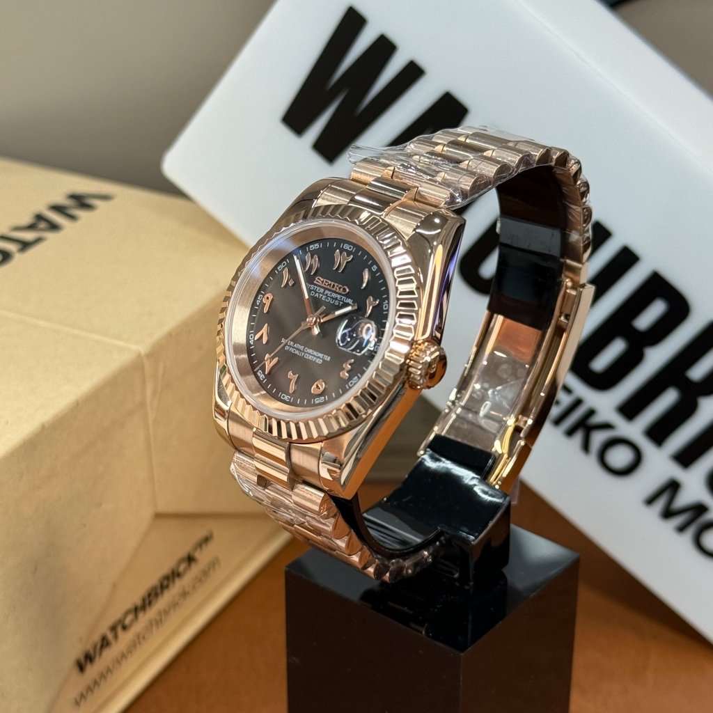 SEIKOJUST | Arab Dial Rose Gold - WATCHBRICK