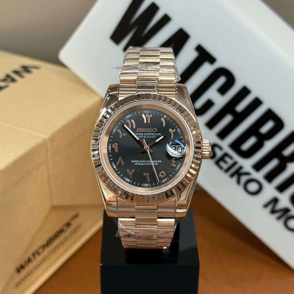 SEIKOJUST | Arab Dial Rose Gold - WATCHBRICK