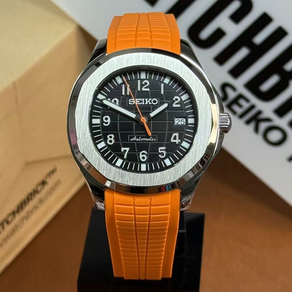 SEIKONAUT | Volcano Orange NH35 Aquanaut - WATCHBRICK