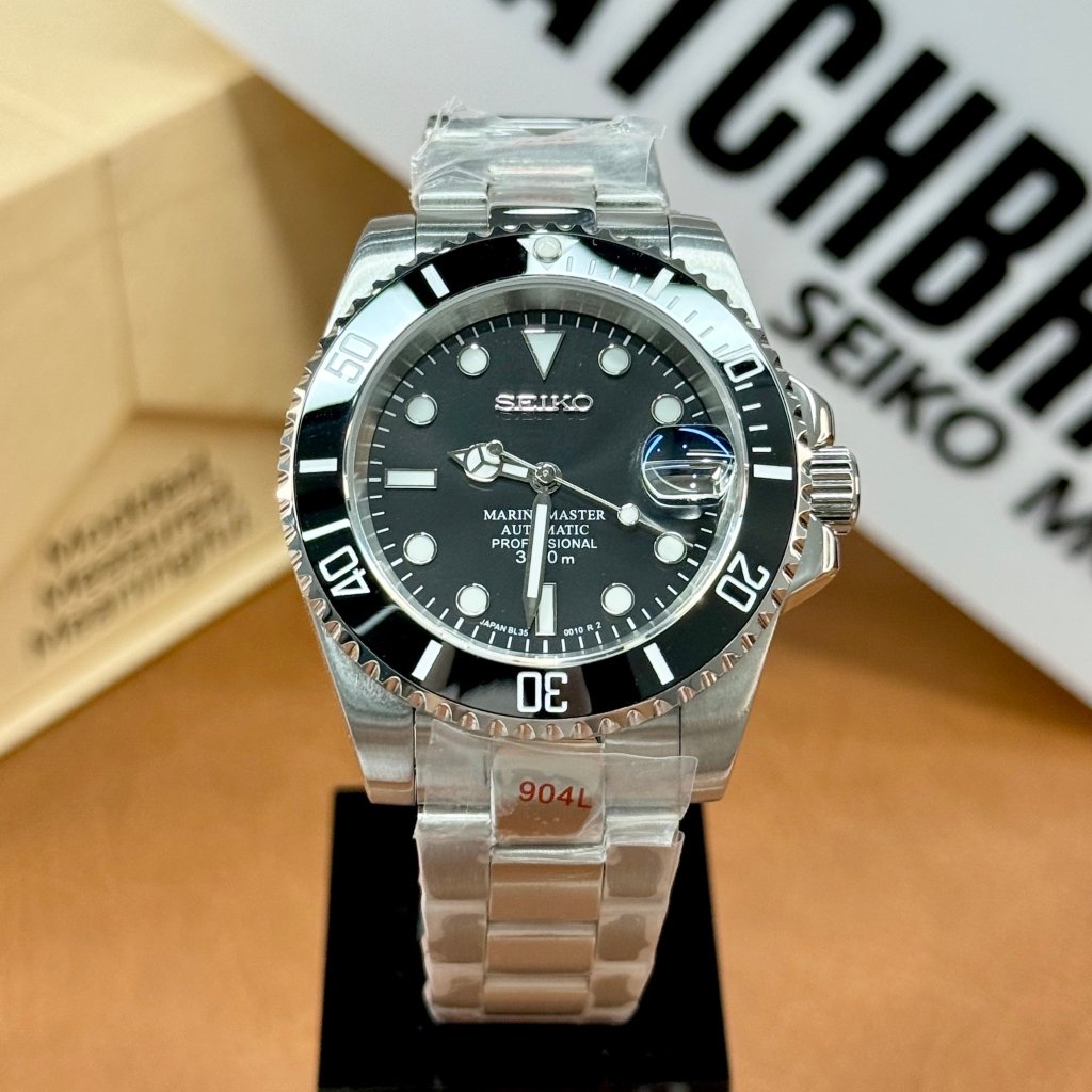 SUBMOD | Black Sub NH35 Automatic - WATCHBRICK