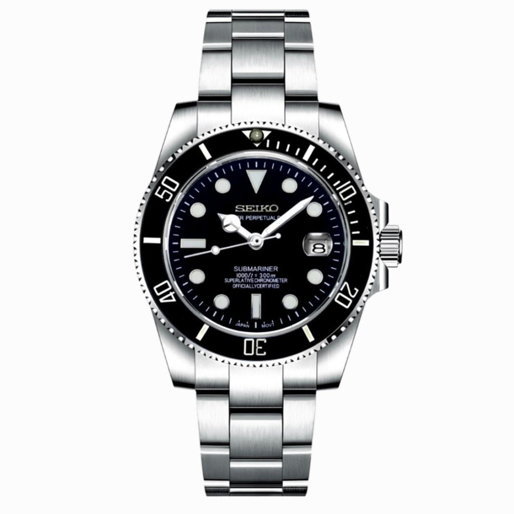 SUBMOD | Black Submariner NH35 Automatic - WATCHBRICK