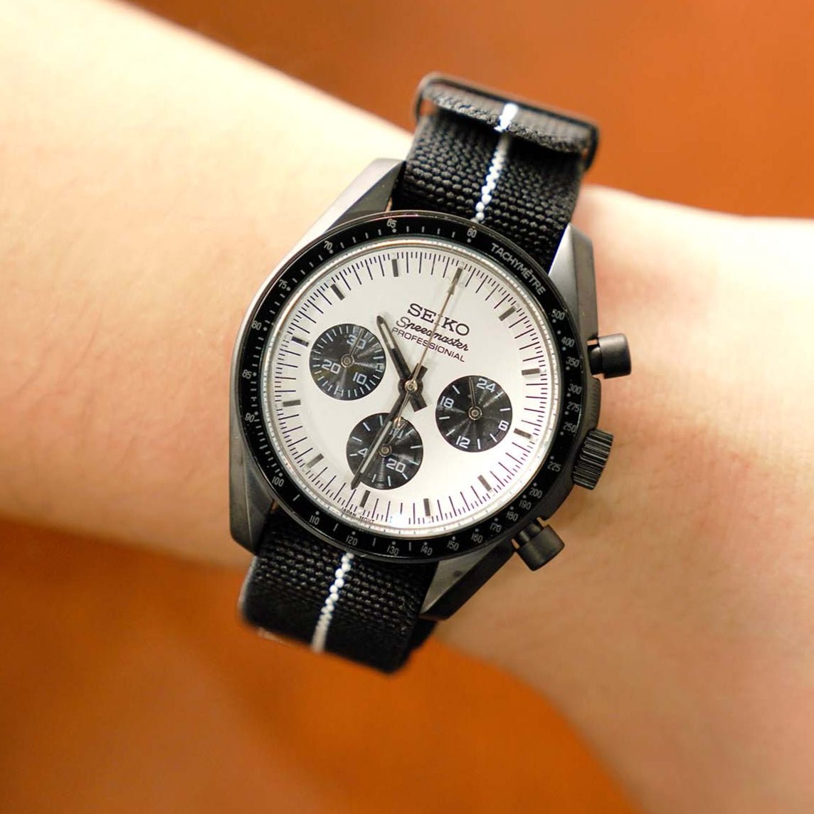 Three - Eye Panda – VK63 Seiko Chronograph - WATCHBRICK