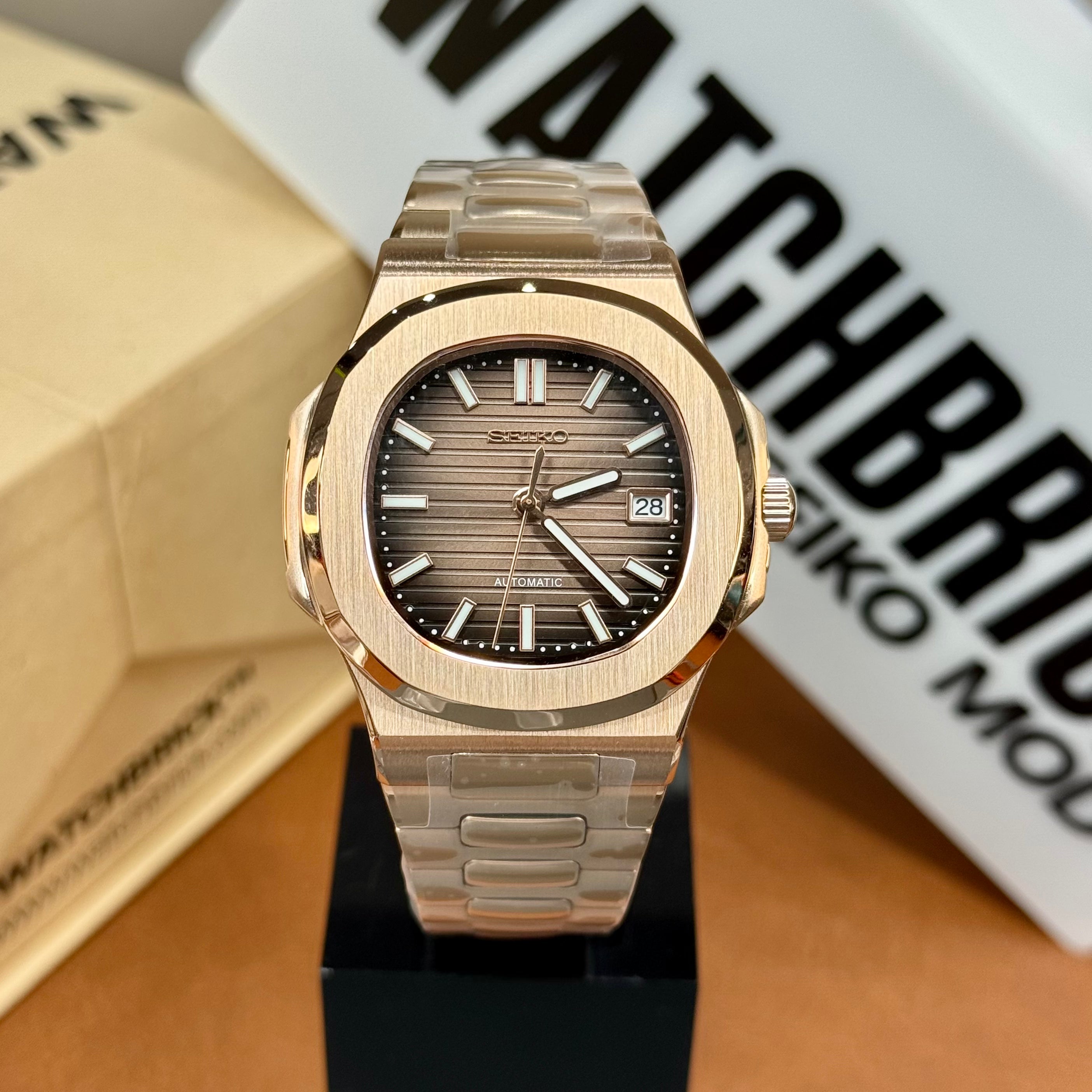 NAUTIKO | Brown Dial Rose Gold