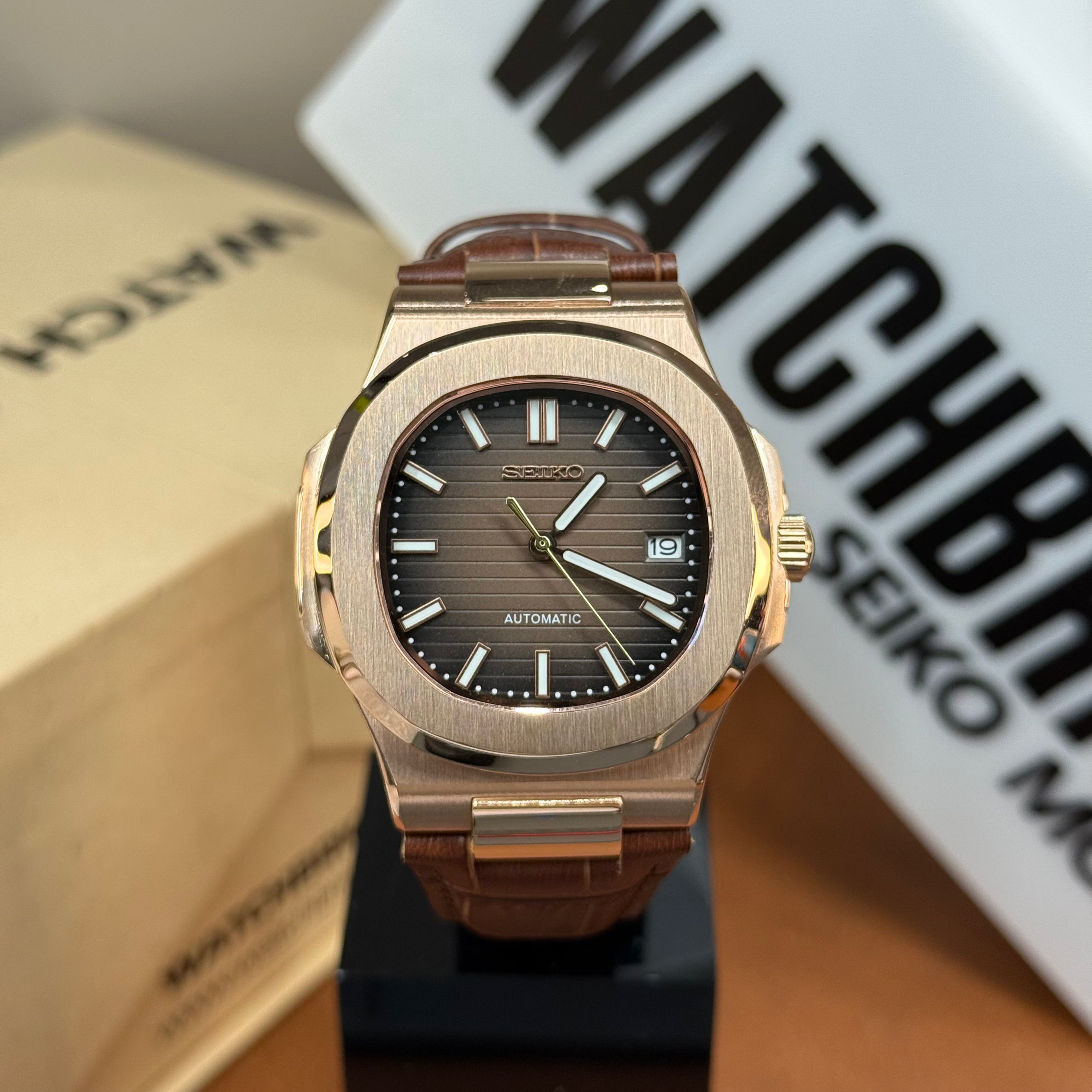 NAUTIKO | Brown Dial Rose Gold