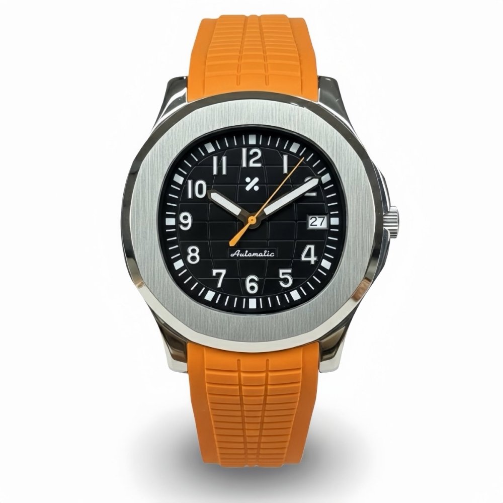AQUAMOD | Orange Black NH35 - WATCH MODS