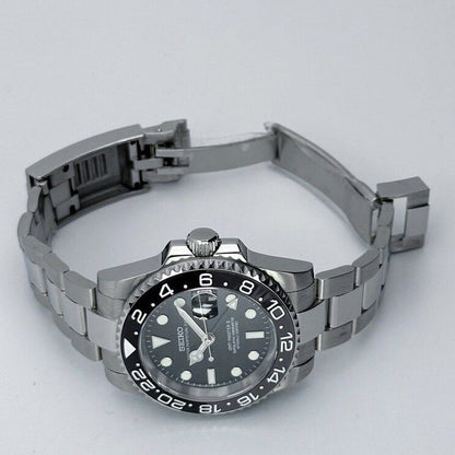 Black GMT Master – NH34 Seiko GMT Mod - WATCHBRICK