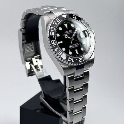 Black GMT Master – NH34 Seiko GMT Mod - WATCHBRICK