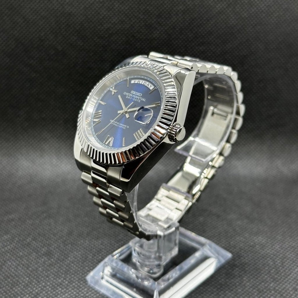 Blue Wave – Diver Dial NH35 Seiko Mod - WATCHBRICK