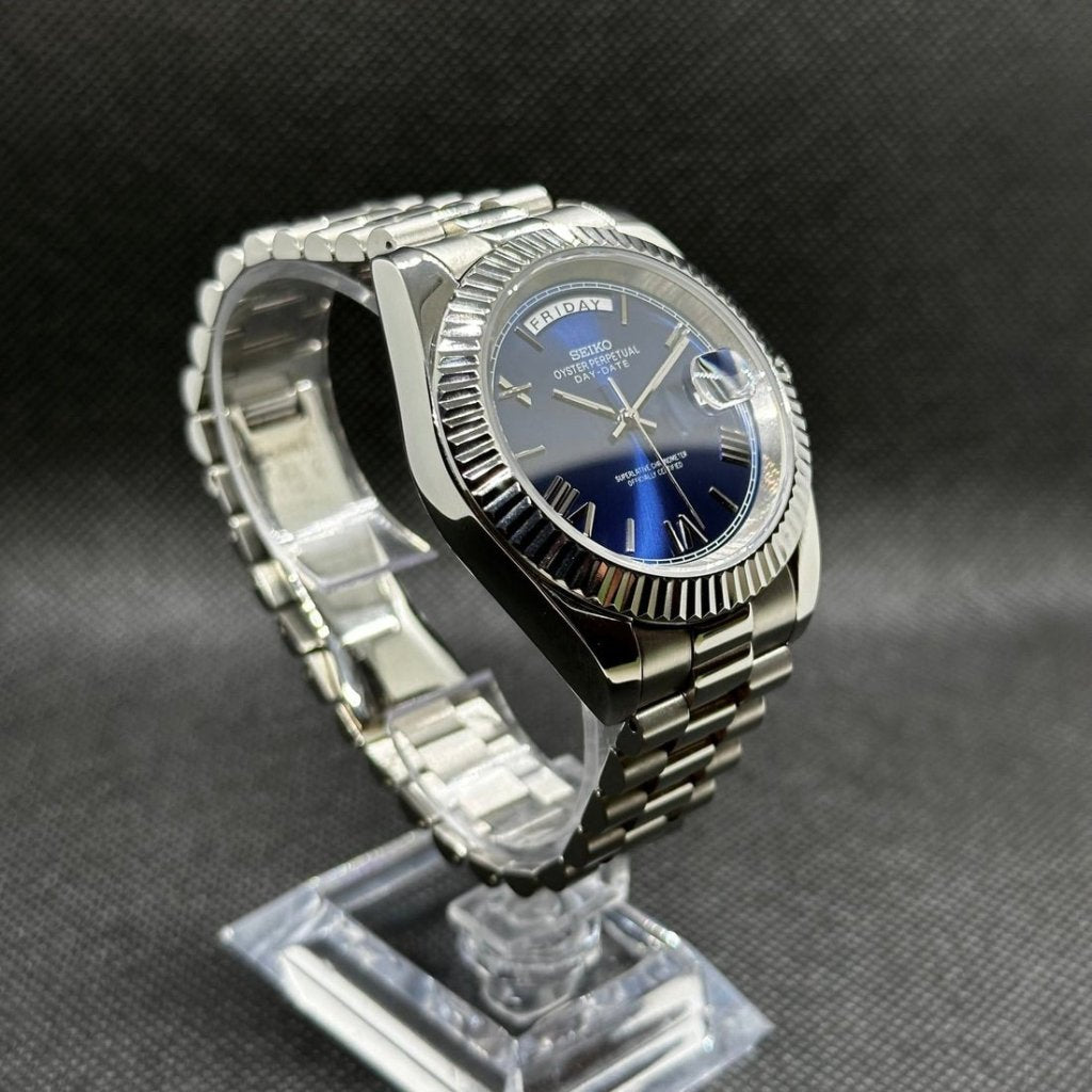 Blue Wave – Diver Dial NH35 Seiko Mod - WATCHBRICK