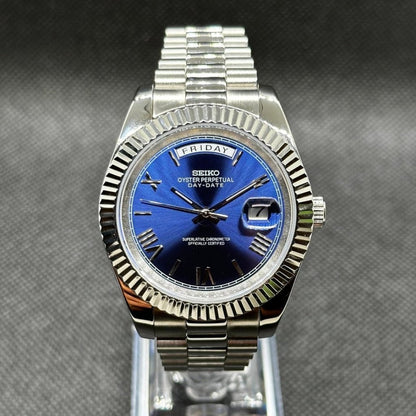 Blue Wave – Diver Dial NH35 Seiko Mod - WATCHBRICK
