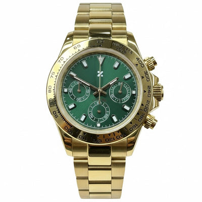 CHRONOMOD | Gold Green Chronograph VK63 - WATCH MODS