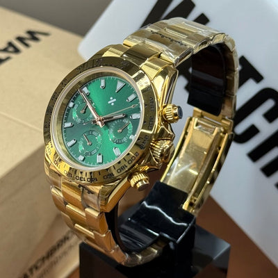 CHRONOMOD | Gold Green Chronograph VK63 - WATCH MODS