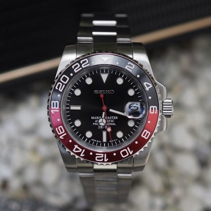 Coke GMT – Seiko NH34 Automatic Mod - WATCHBRICK