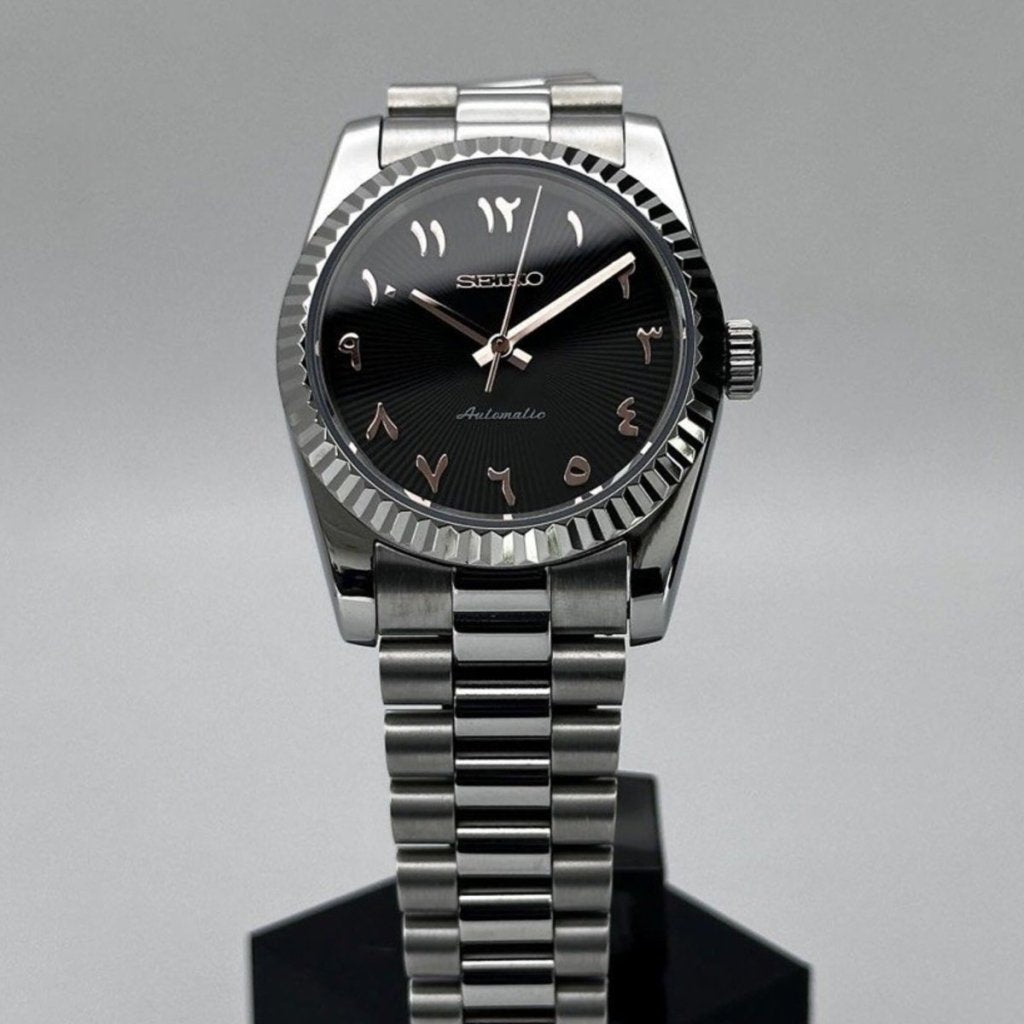 Datejust Mod – NH35 Seiko Automatic (Arabic Numeral Edition) - WATCHBRICK