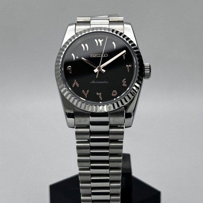 Datejust Mod – NH35 Seiko Automatic (Arabic Numeral Edition) - WATCHBRICK
