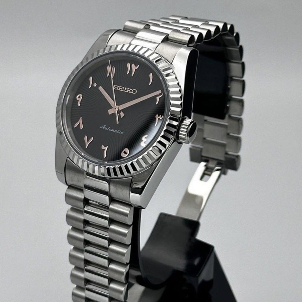 Datejust Mod – NH35 Seiko Automatic (Arabic Numeral Edition) - WATCHBRICK