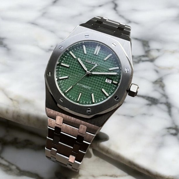 Forest Oak – NH35 Royal Oak Seiko Mod - WATCHBRICK