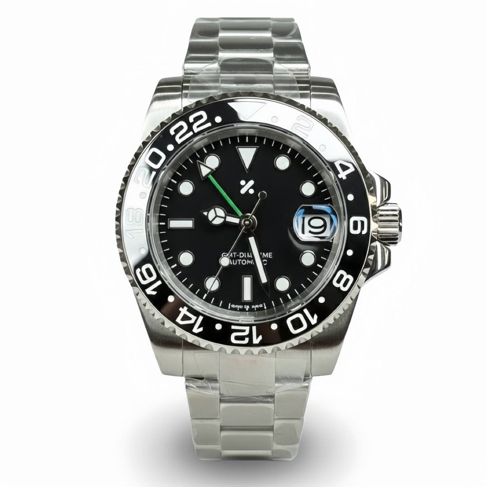 GMTMOD | Black Bezel and Dial NH34 - WATCH MODS