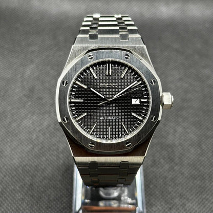 Monochrome Oak – NH35 Royal Oak Seiko Mod - WATCHBRICK