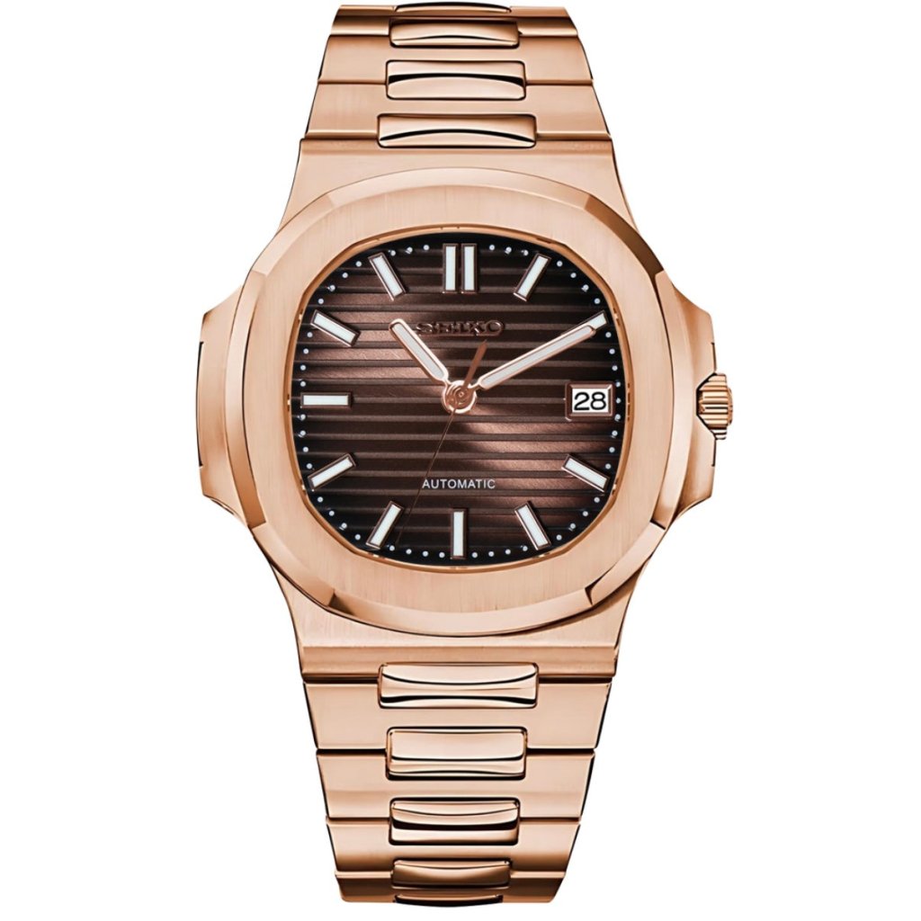 NAUTIKO | Brown Dial Rose Gold - WATCHBRICK