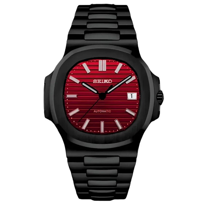 NAUTIKO | Red Dial Black Edition - WATCHBRICK