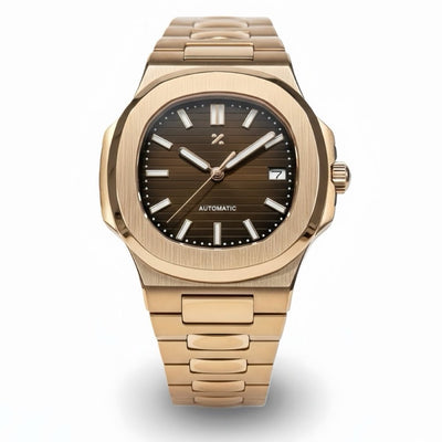 NAUTIKO | Rose Gold Brown NH35 - WATCH MODS