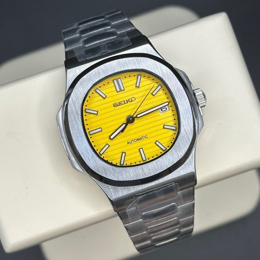 NAUTIKO | Sunny Yellow Dial Silver - WATCHBRICK