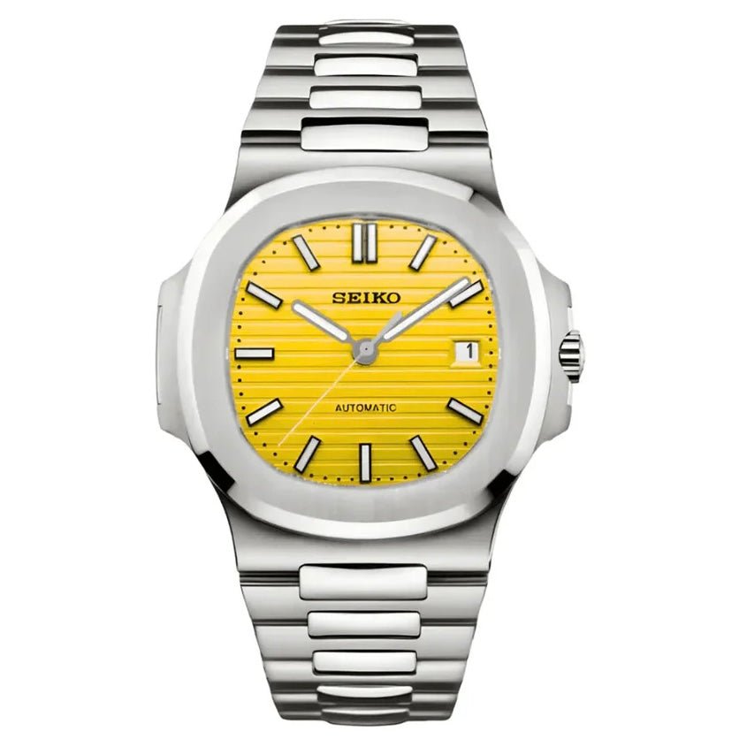 NAUTIKO | Sunny Yellow Dial Silver - WATCHBRICK