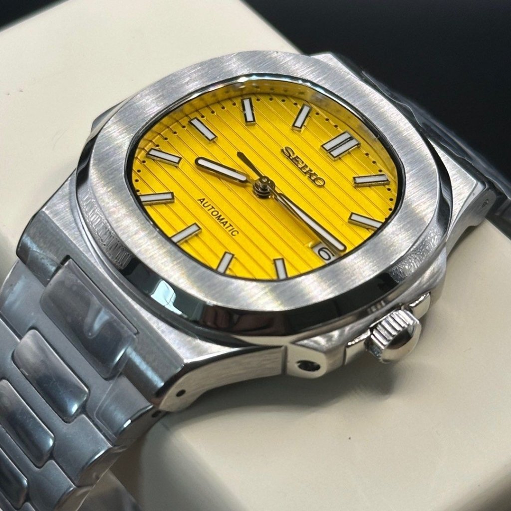 NAUTIKO | Sunny Yellow Dial Silver - WATCHBRICK
