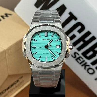 NAUTIKO | Tiffany Blue Black NH35 - WATCHBRICK MOD