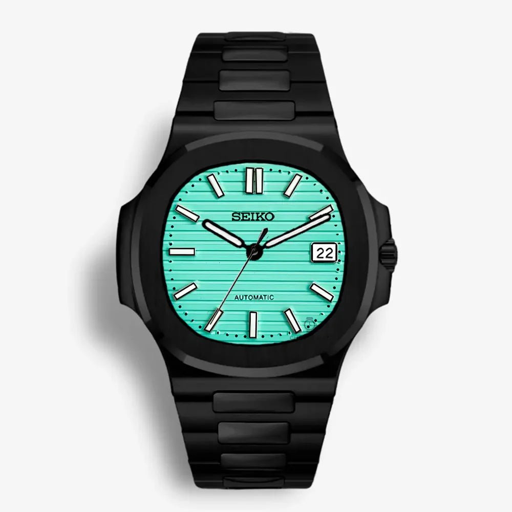 NAUTIKO – Tiffany Blue Dial | Black Case Edition - WATCHBRICK