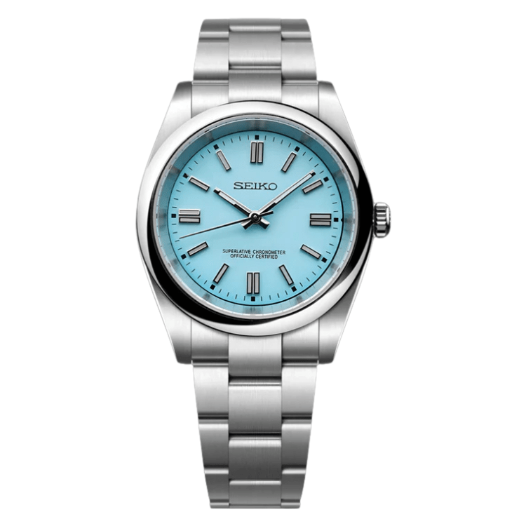 OP Tiffany Mod – Blue Dial Oyster Style (36mm / 39mm) - WATCHBRICK