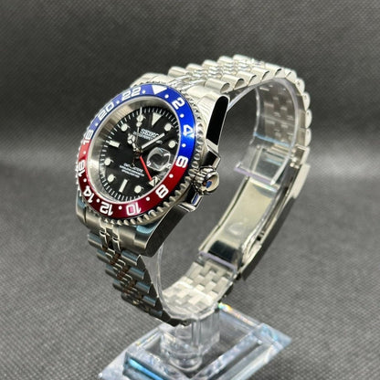 Pepsi GMT – Seiko NH34 Dual - Time Mod - WATCHBRICK