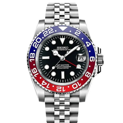 Pepsi GMT – Seiko NH34 Dual - Time Mod - WATCHBRICK