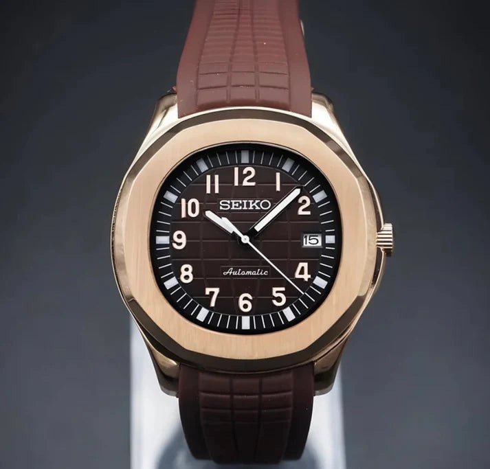Rose Night Aquanaut – Seiko NH35 Mod - WATCHBRICK