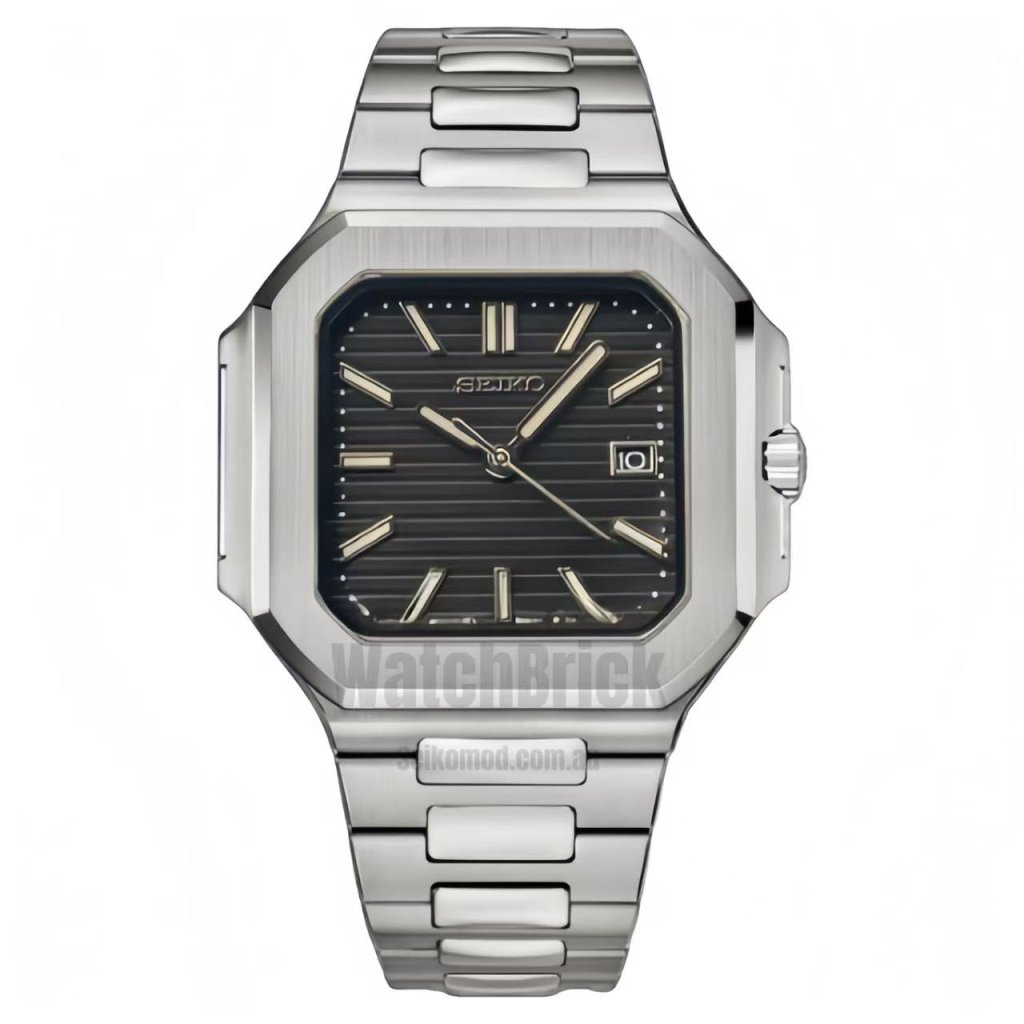 SEIKOCUB | Black Stripe Dial "Black Grid" - WATCHBRICK