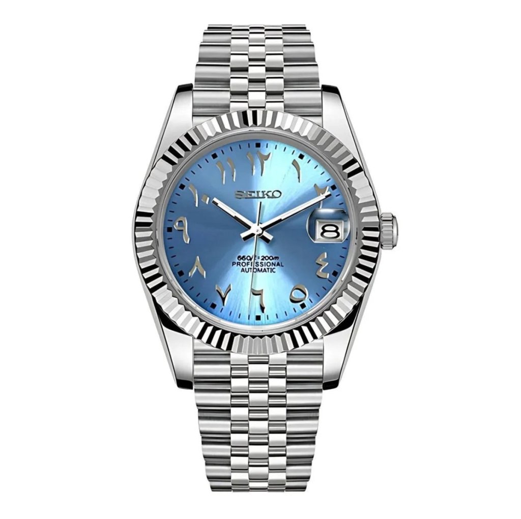 SEIKOJUST | Arab Dial Ice Blue (36 / 39mm) - WATCHBRICK