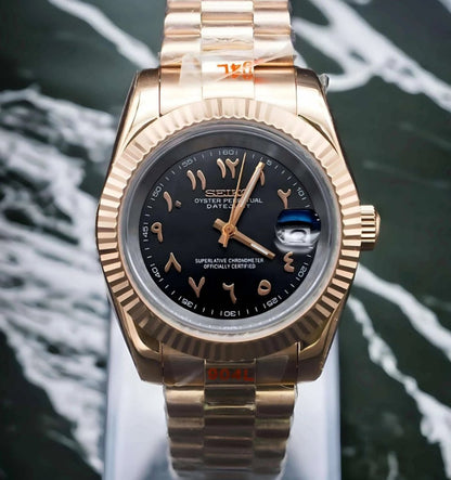 SEIKOJUST | Arab Dial Rose Gold - WATCHBRICK
