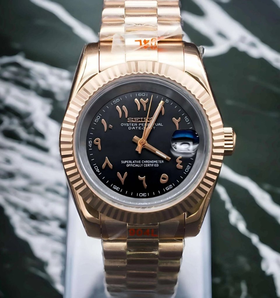 SEIKOJUST | Arab Dial Rose Gold - WATCHBRICK