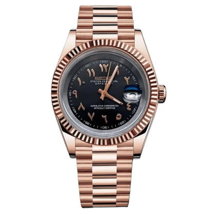 SEIKOJUST | Arab Dial Rose Gold - WATCHBRICK